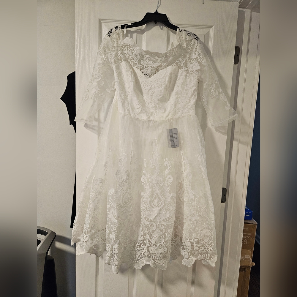 White Short Wedding Dress